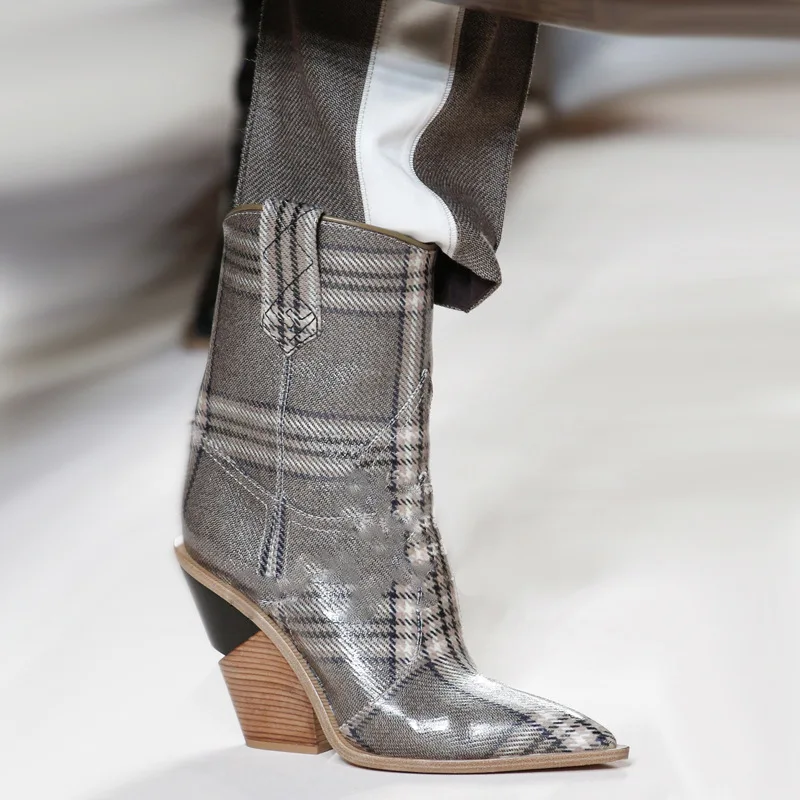 2018-New-Light-Blue-Genuine-Leather-Women-Boots-Pointed-Toe-Western-Boots-Cowboy-Boots-Women-Mid (3)