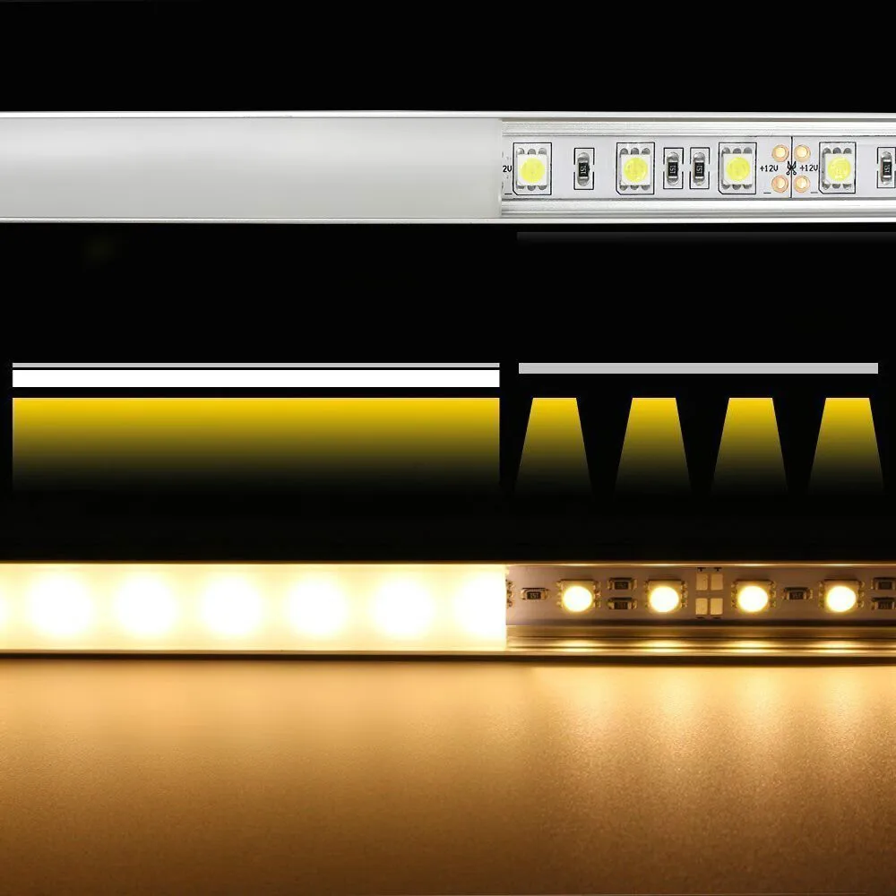 10 шт. DHL 1 м светодиодный полосы алюминиевый профиль для 5050 5630 Светодиодный жесткий бар светильник светодиодный бар канал алюминия корпус с крышкой концевой шейки полуоси