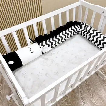 

Newborn Baby Bed Fence Cartoon Zebra Shape Bed Bumper Safety Crib Kids Room Bedding Decoration