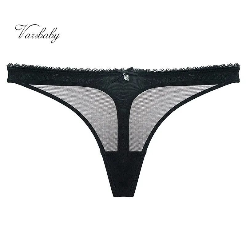 Varsbaby/сексуальное прозрачное нижнее белье однотонные кружевные Трусы-стринги с