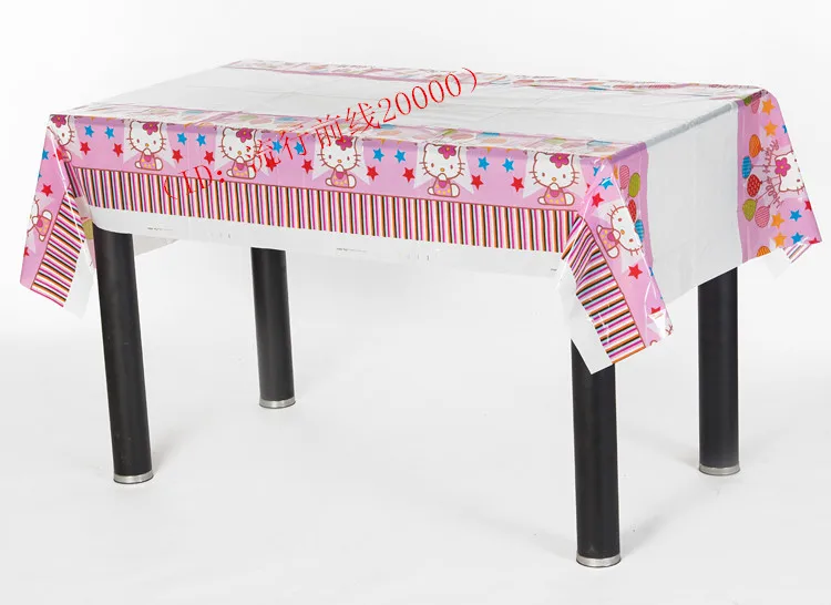 Size 180x110cm Birthday party table cloth Disposable plastic table