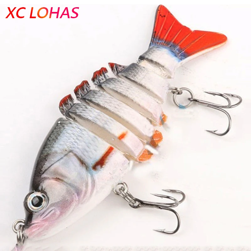Хит продаж моделированная приманка свимбейт ( Swimbait ) из 6 сегментов с 3D глазами
