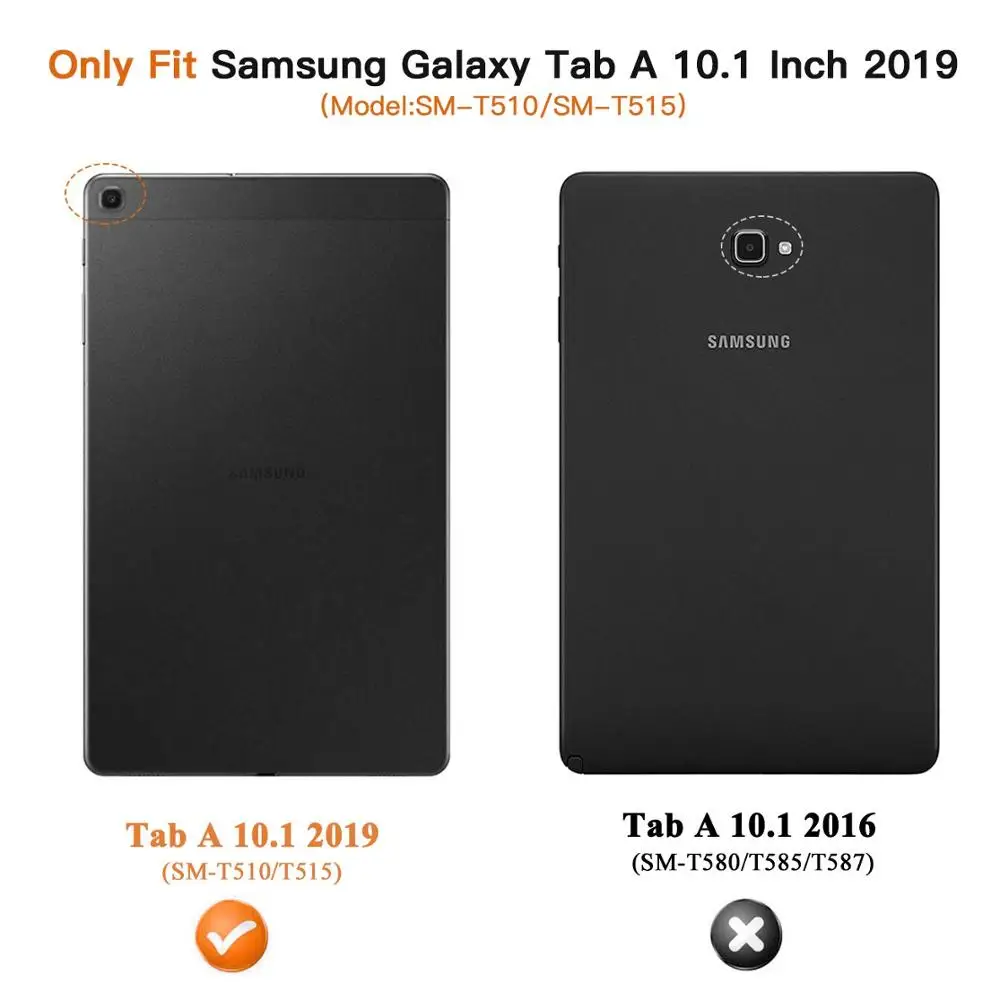 Чехол для Samsung Galaxy tab A 2019 10 1 T510 T515 чехол планшета из искусственной кожи Tab
