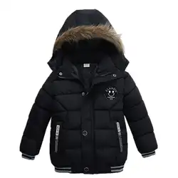Модная детская одежда плотное пальто для маленьких мальчиков Пальто с капюшоном для девочек мягкие зимние куртки теплая одежда Winterjas Meisjes