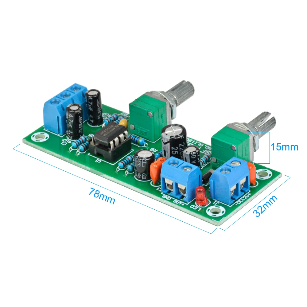 AIYIMA Hi Fi фильтр DC 12 в 24 низкочастотный NE5532 басовый тон сабвуфер предусилитель