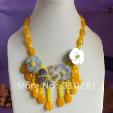 Желтые наборы колье с особыми цветами, достойные и милые,! Идеально подходит для юбилея, вечерние