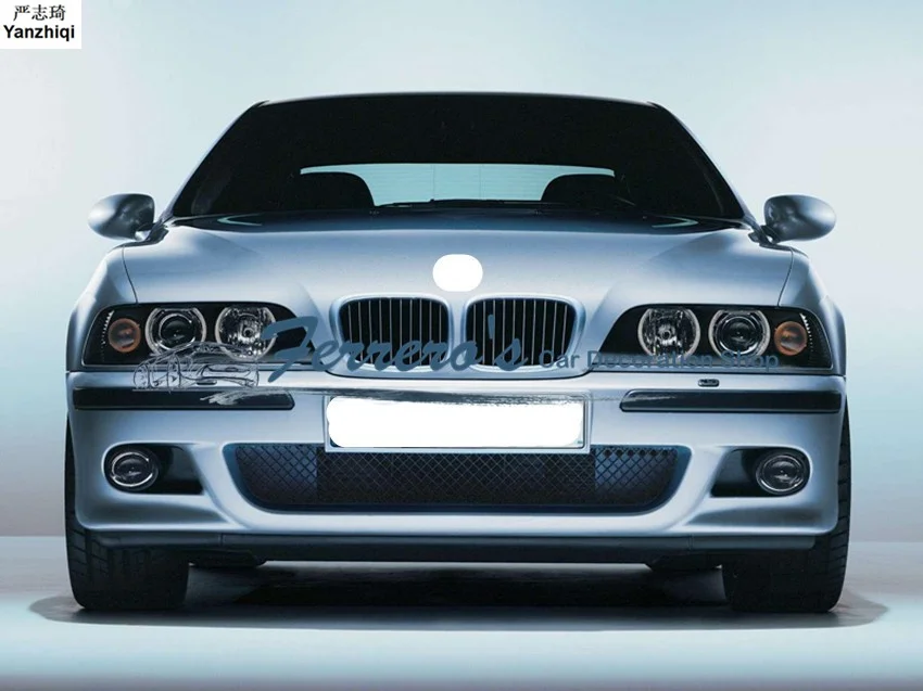 Три цвета 2 шт./лот для BMW E39 5 серии M5 1999-2003 модификация матовый черный бампер