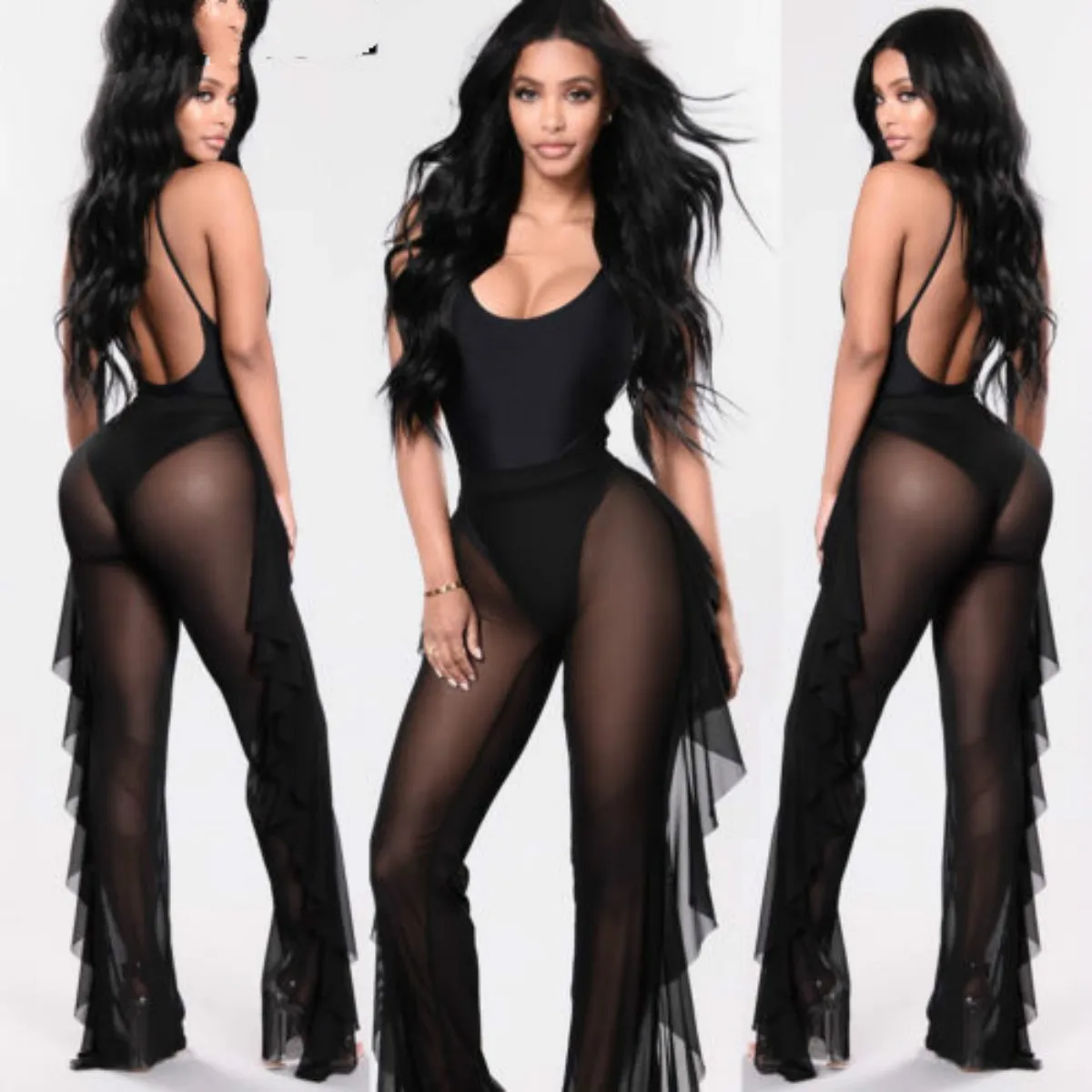 mesh beach pants
