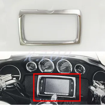 

Motorcycle Chrome Radio Trim Bezel Center Stereo Accent For Harley 14-up Electra Glide FLH