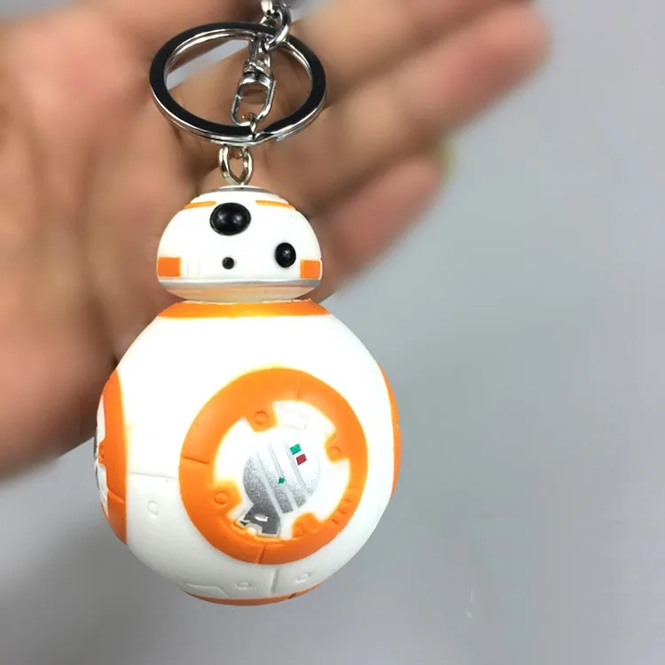 Новинка BB 8 фигурка модель игрушки брелок BB-8 робот игрушка подвеска детские игрушки фигурка R2-D2 фигурки световой меч Дарт Вейдер