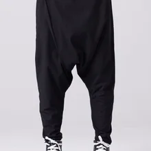 27-44 Новинка Мужская одежда Индивидуальные брюки с низкой посадкой большие промежности повседневные свободные брюки шаровары большие размеры костюмы певицы