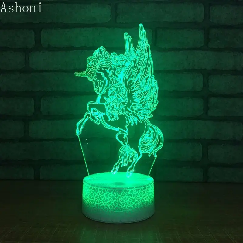 

NEW Unicorn 3D Table Lamp LED Touch 7 Color Changing Night Light Home Decor Fixture Home Decor Christmas Gifts