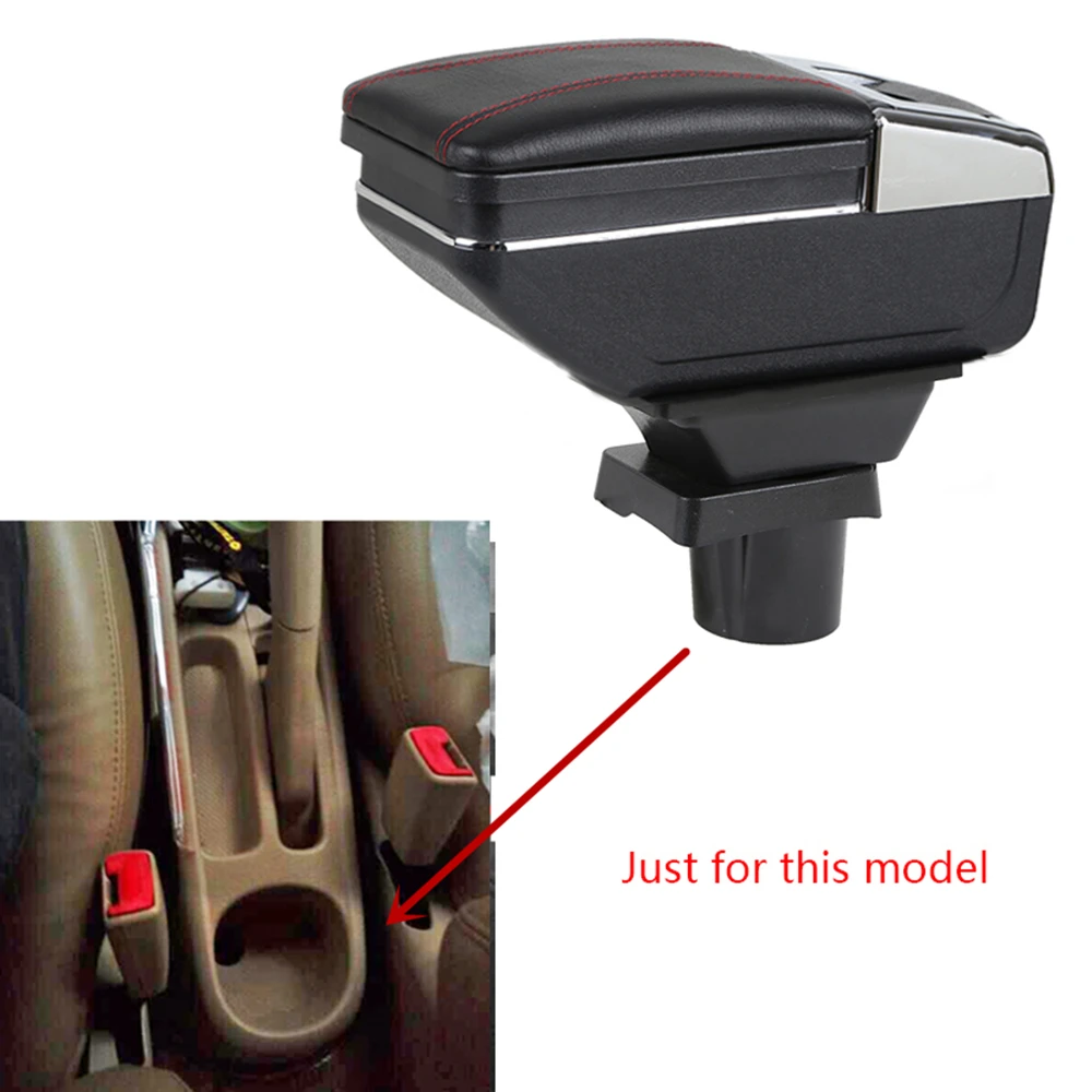 Armrest Box Center Storage Box With Cup Holder Ashtray Stowing Tidying