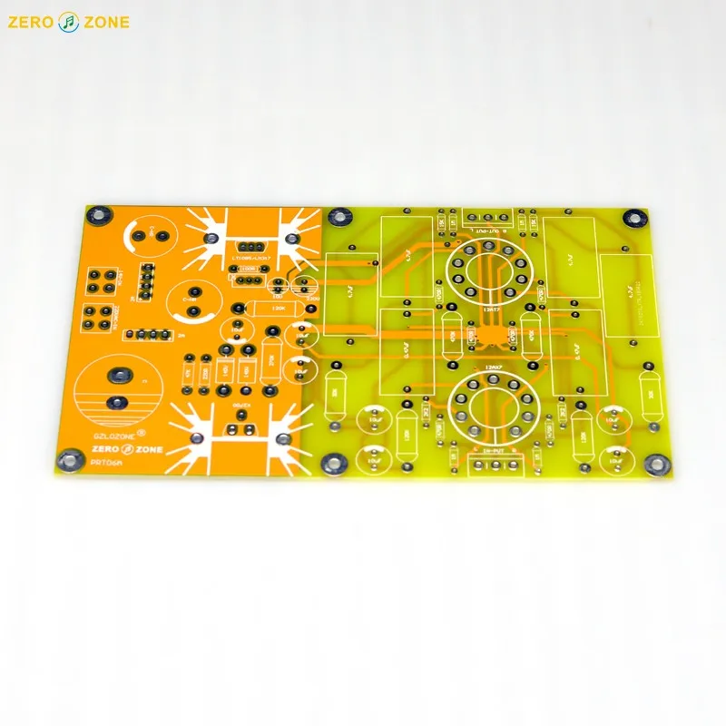 PRT06A 12AX7+ 12AT7 стерео ламповый предусилитель голый PCB база на цепи MATISSE