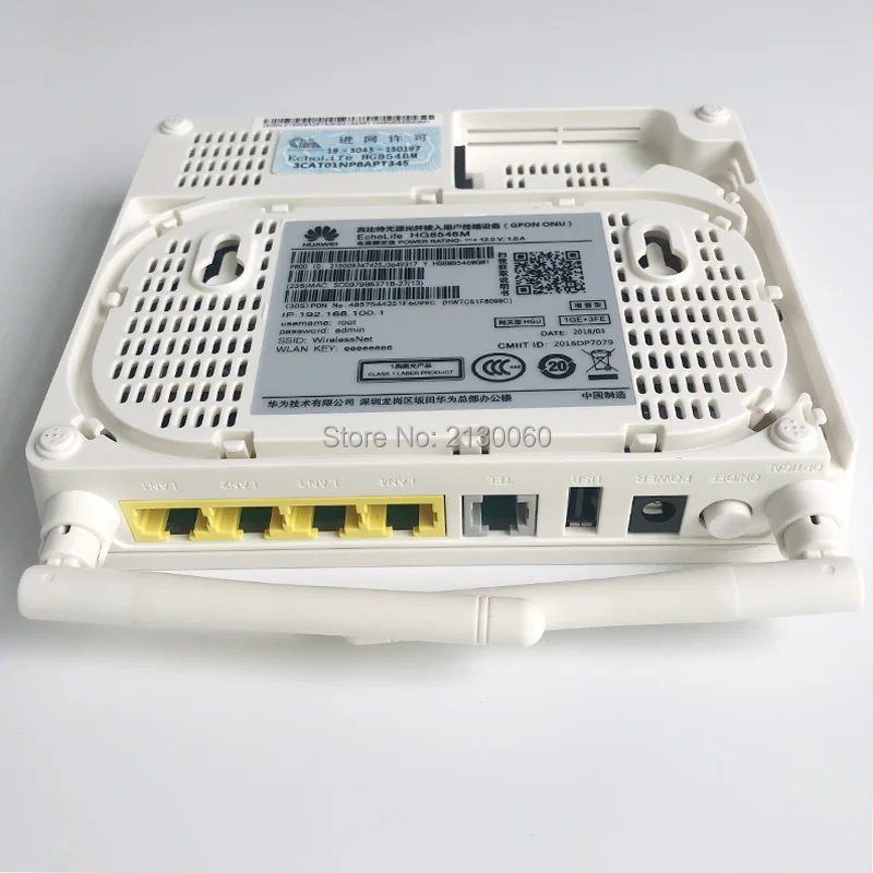 HUAWEI HG8546M разблокировка GPON ONU ONT 3FE + 1GE TEL USB WIFI такой же как Huawei HS8545M ZTE ZXHN F623 99% новая