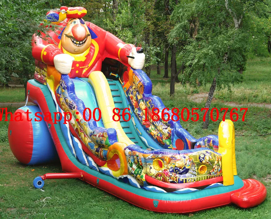 

(China Guangzhou) inflatable slides, inflatable castles, Inflatable pool slide Obstacle course TOB-196