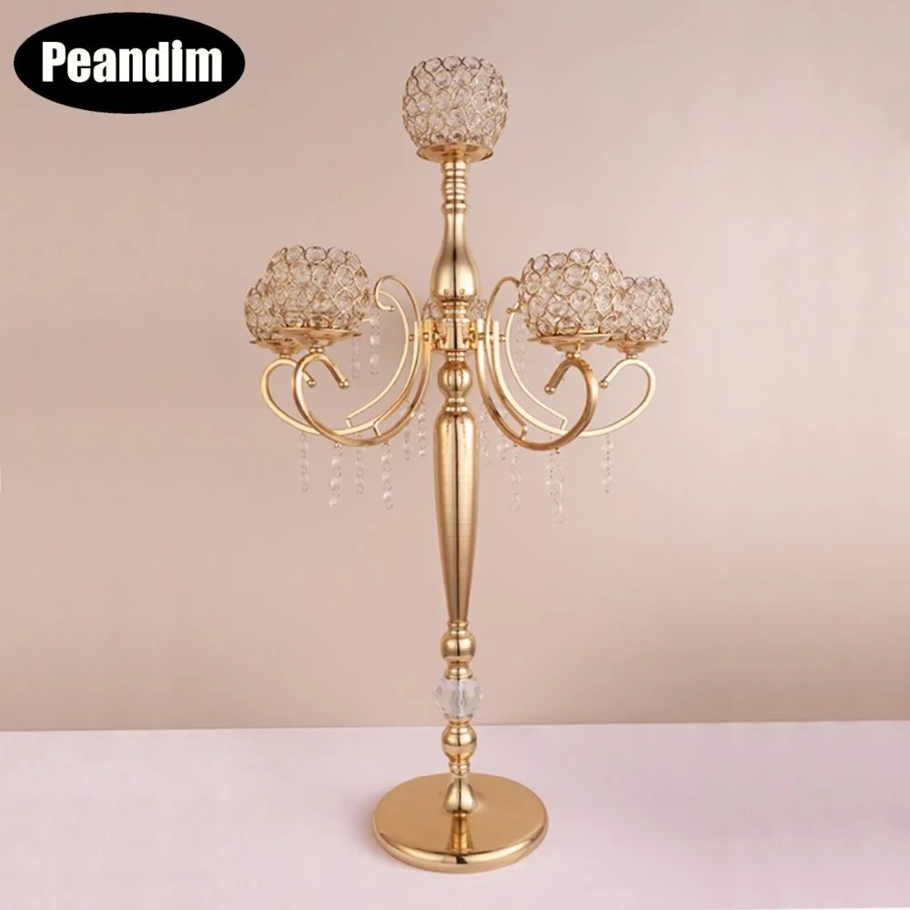 Buy PEANDIM Wedding Table Centerpiece 84cm Tall 5 arms