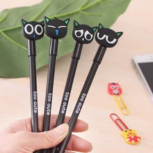2 шт./лот 0,38 мм креативный милый мультяшный Кот гелевые чернила для ручек маркер ручка для школы офиса поставка Escolar Papelaria