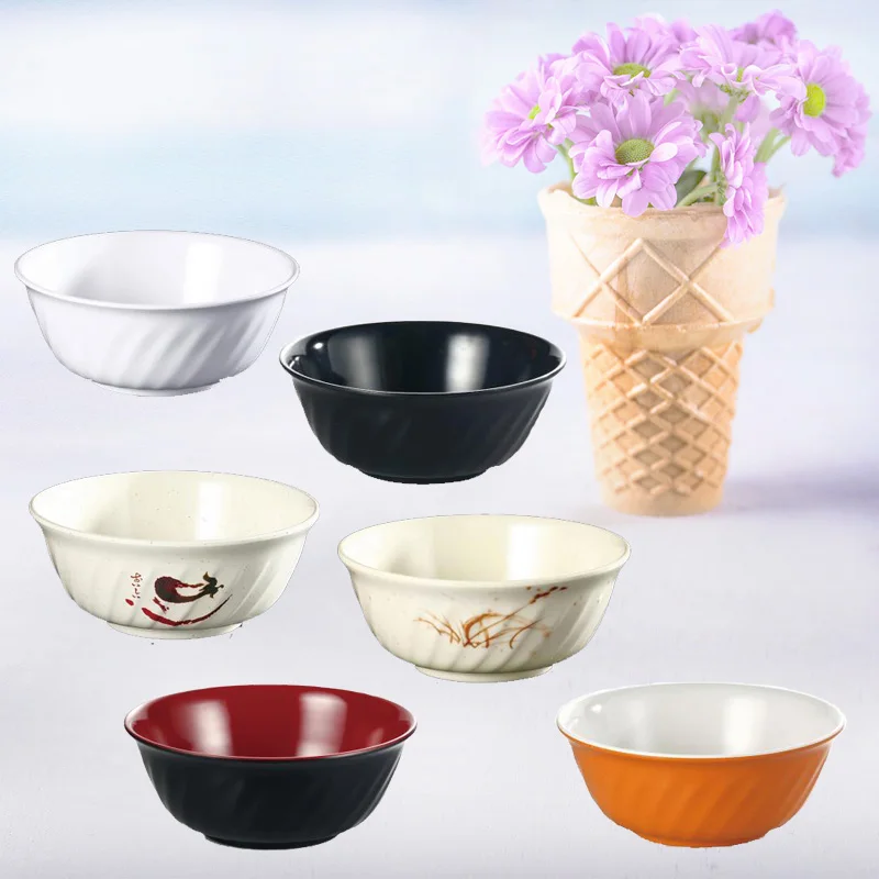 Melamine Dinnerware Twill Bowl With Chain Restaurant A5 Melamine Bowls