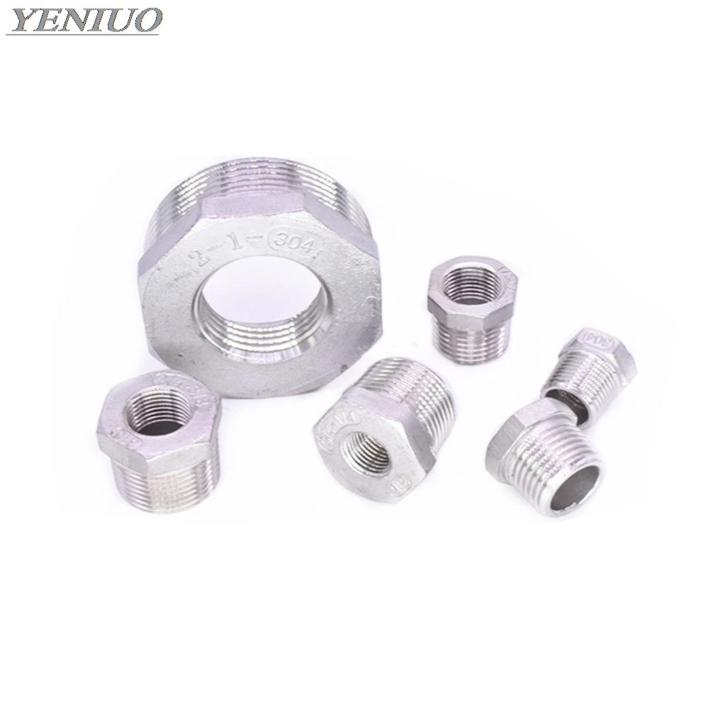 

Tonifying Heart Reducer Bushing Male x Female 1/8" 1/4" 1/2" BSPT Thread Stainless Steel SS304 Pipe Fittings For Water Gas Oil