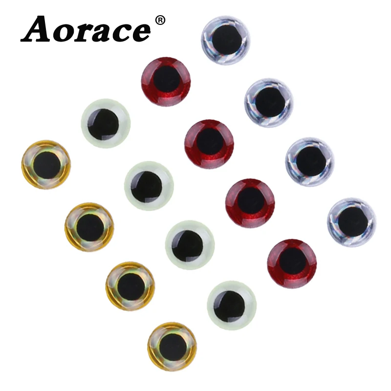 12mm Flat Silver // 500 Holographic Flat Eyes Craft Jig Fly Tying Lure Making