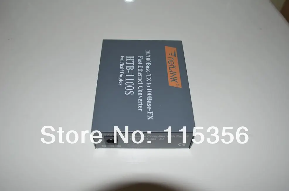 

HTB 1100S 10/100Base TX to 100Base FX RJ45 Fast Ethernet Fibre Optic Media Converter single mode