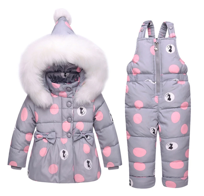 

2018 new Winter children clothing sets girls Warm parka down jacket for baby girl clothes children's coat snow wear kids suit