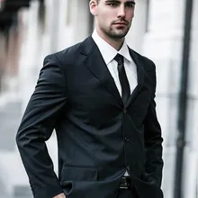 Три пуговицы черные формальные модные Terno Masculino с отворотом высокого качества костюм из 3 предметов(куртка+ брюки+ галстук) мужские костюмы