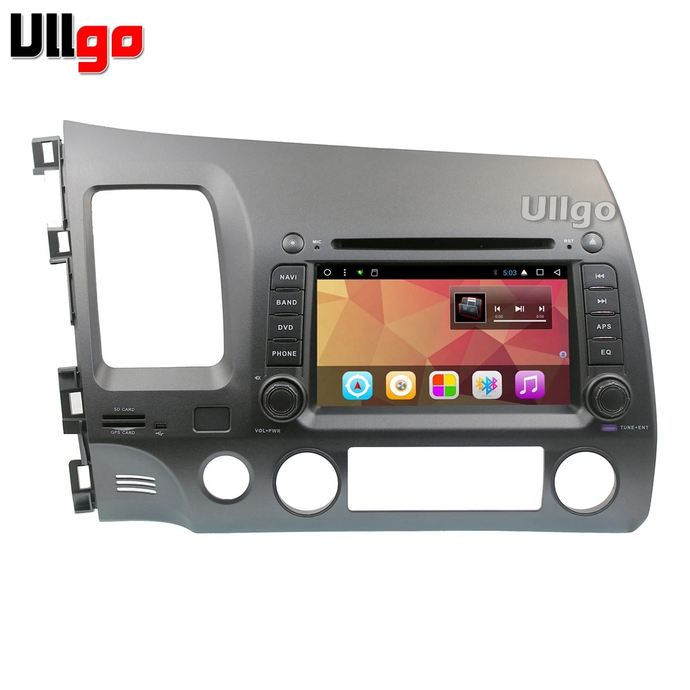 

Octa Core Android 7.1 Car Stereo GPS Navi for Honda Civic Autoradio GPS with BT Radio RDS Wifi Mirror-link 8GB map card