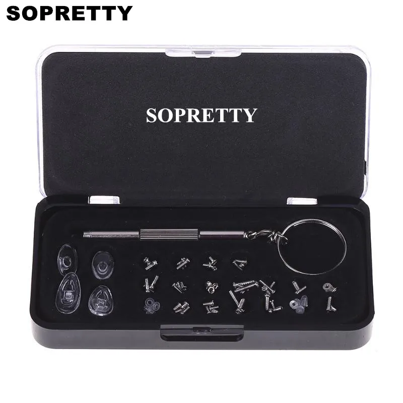 

Sunglass Repairing Tools & Eyewear & Goggle & Glasses and Sunglasses Repair Kit ( Screw + Tweezers + Nut + Nose Pad ) A001