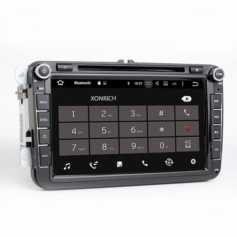 Perfect 2 din Android 8.1 GPS Car Multimedia For Volkswagen VW Passat b6 Polo T5 Skoda Octavia 2 3 Superb Seat leon 2 AutoRadio golf 5 6 2