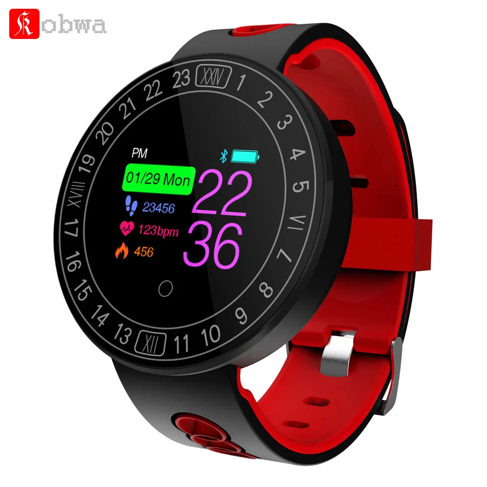 

Kobwa Q8 Plus Bluetooth Smart Bracelet Watch Healthy Sports Swimming Heart Rate Blood Pressure Monitor IP68 Waterproof Wristband