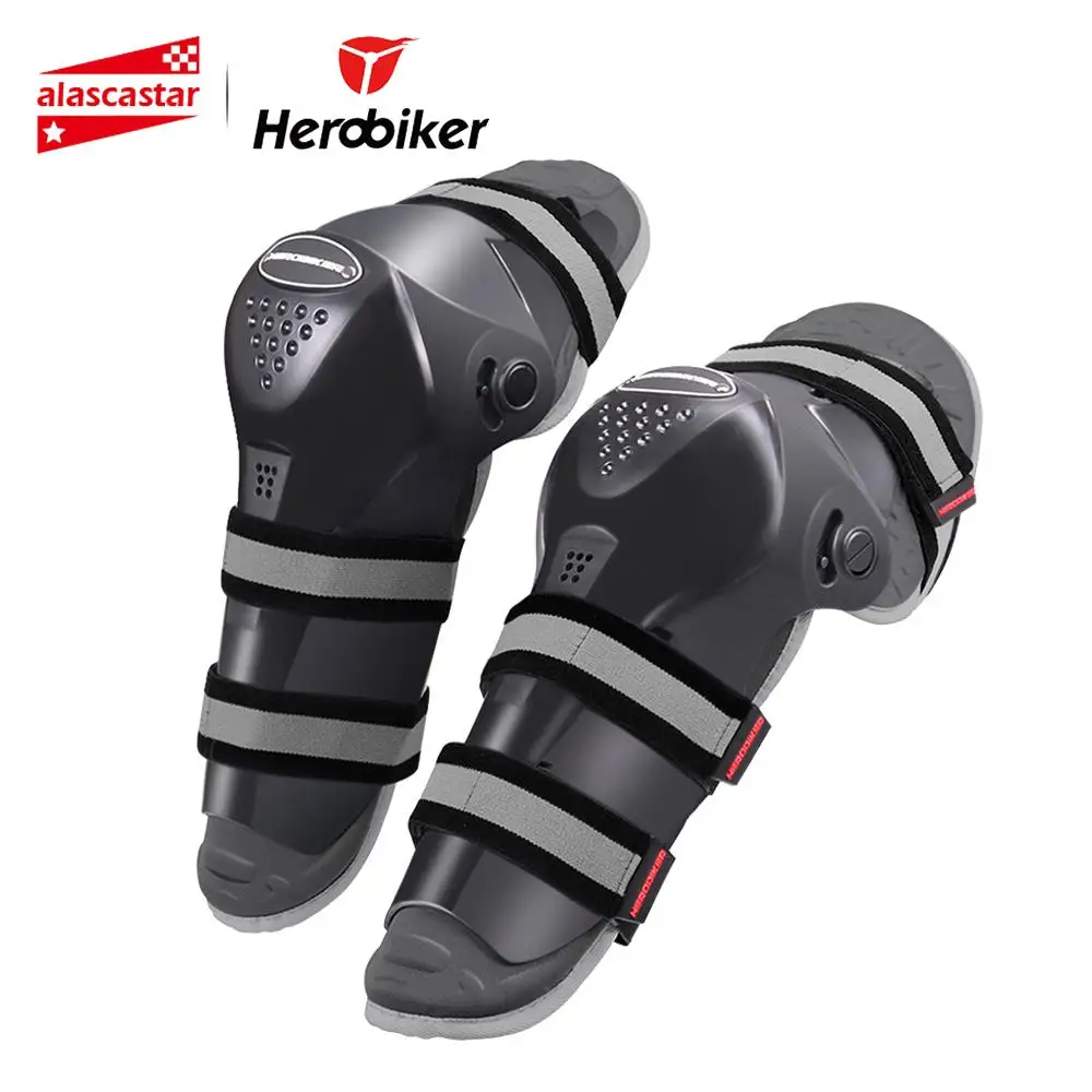 HEROBIKER الركبة سادة دراجة نارية واقية نيباد موتوكروس الركبة معدات الحماية دراجة نارية الركبة منصات موتو التزلج واقية