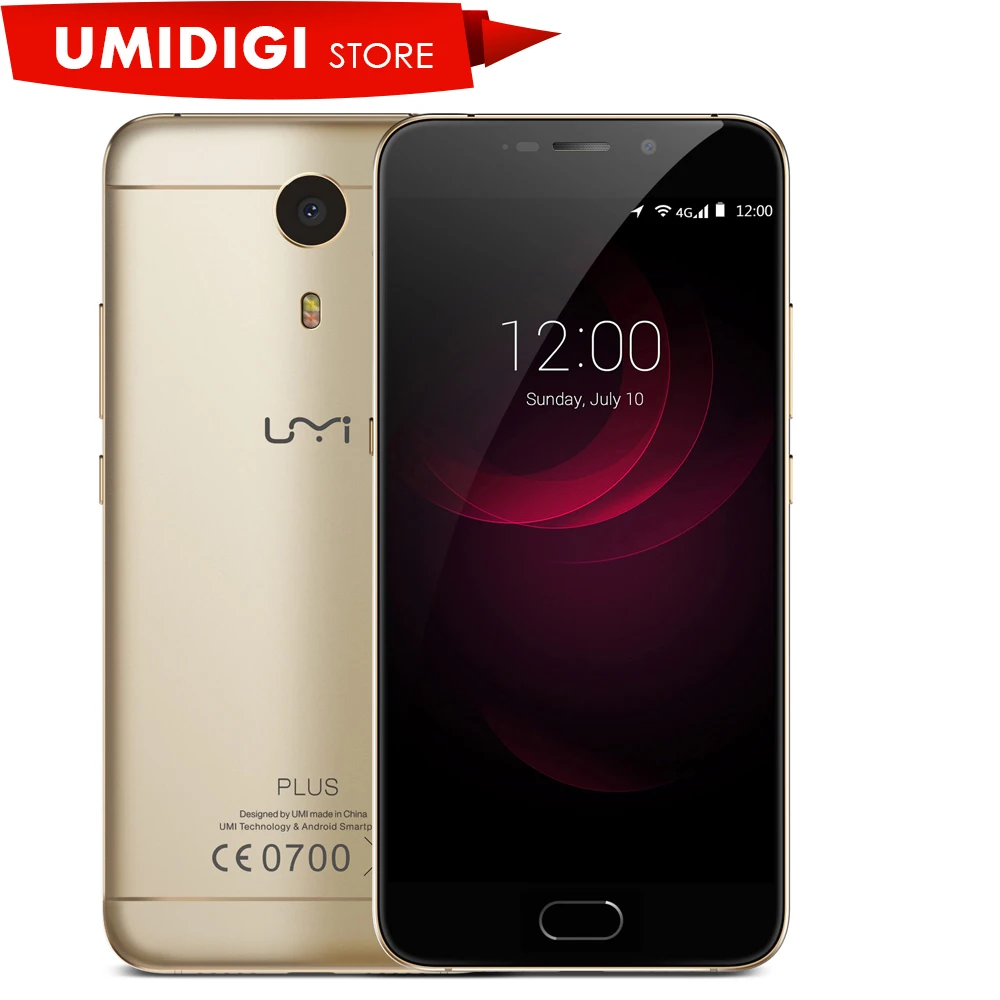 UMI плюс 4 г LTE сотовый телефон MediaTek helio P10 Octa core ГБ Оперативная память 32 Встроенная 5.5