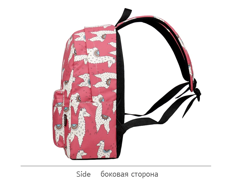 WINNER Backpack Cute Alpaca Print School Backpack Teenager Girls Water Repellent Fabric Laptop Bags Travel Mochila 2019 (6)