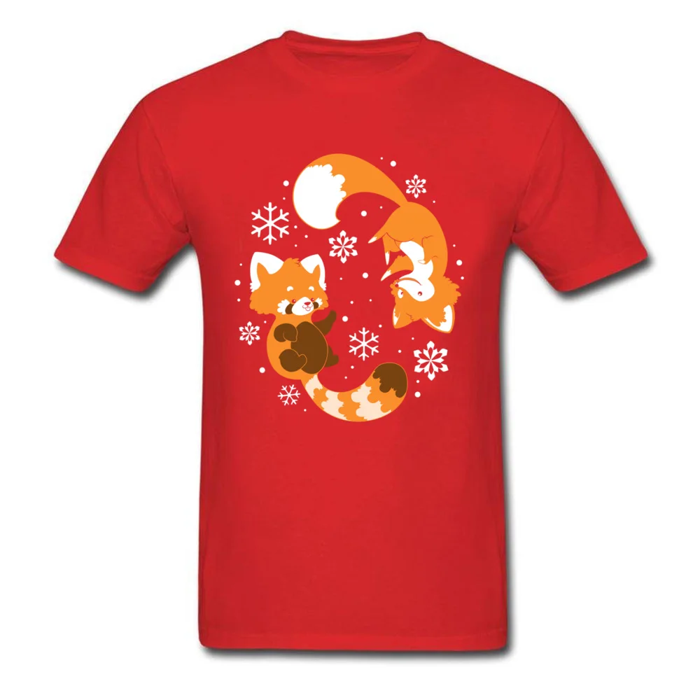 cute creature winter 6127 Summer Autumn 100% Cotton O Neck Tops Shirt Short Sleeve Casual Sweatshirts Oversized Group T-shirts cute creature winter 6127 red