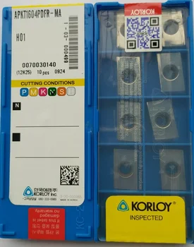 

KORLOY Turning tools carbide Insert APKT1604PDFR-MA H01 Cemented Carbide Inserts for aluminum