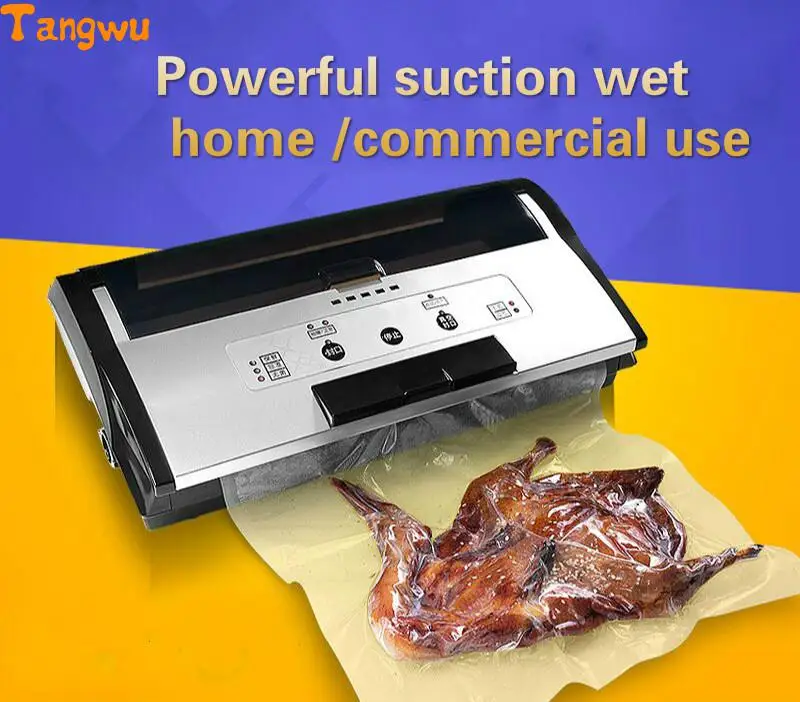 Fresh world vacuum packing machine commercial wet and dry seal machine