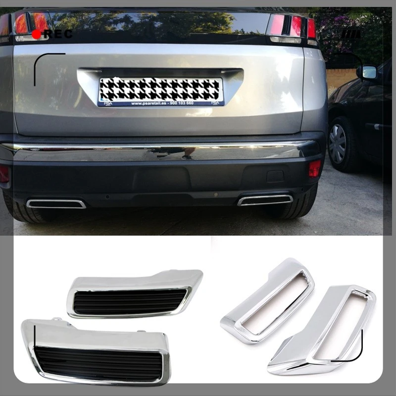 Abs Rear Exhaust Muffler Tail End Pipe Cover For Peugeot 3008 5008 Access Active Allure 2017 2018 2019 2020 2021 Car Accessories Aliexpress Automobiles Motorcycles