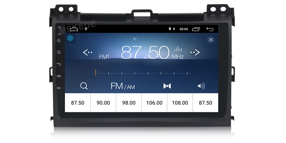 MEKEDE HD 2din 9 дюймов Android 8,1 автомобильный dvd-плеер для Toyota Prado 120 Автомобильный мультимедийный плеер Автомобильный Радио gps Навигация BT карта