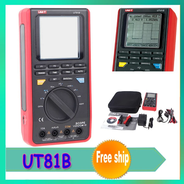 UNI T UT81B Handheld Digital Multimeter Oscilloscope 8 MHz scope 40ms