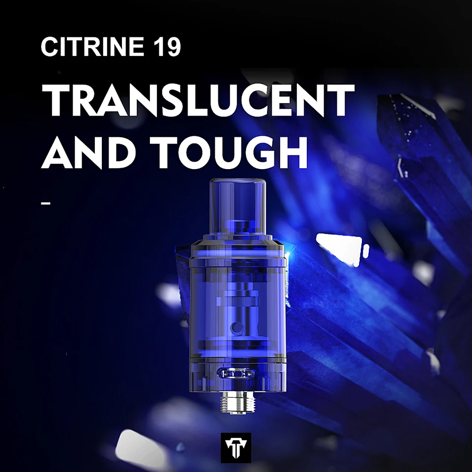 Original Tesla Citrine 19 Tank Sub Ohm atomizer 1.8ml Adjustable bottom airflow system E-cigarette Vape for Tesla Innovator Kit (21)