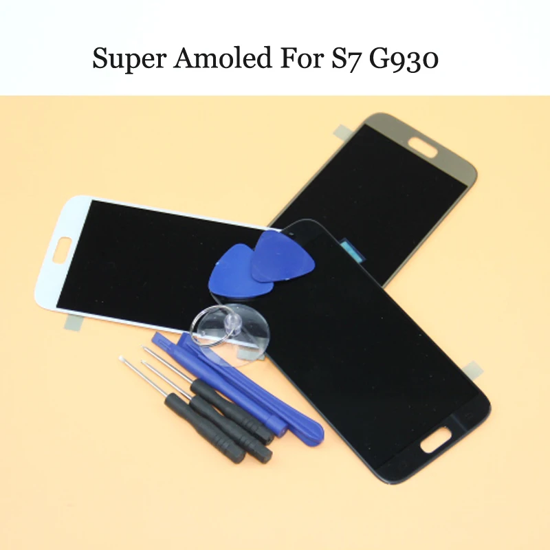 

SUPER AMOLED for Samsung GALAXY S7 G930 G930F LCD Display Touch Screen Digitizer Assembly 100% Tested