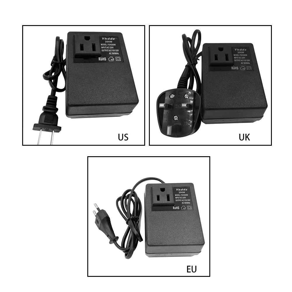 

Power Adapter Intelligent Adapters 200w 220v To 110v Step Down Transformer Voltage Converter Household Energy saving Adapter