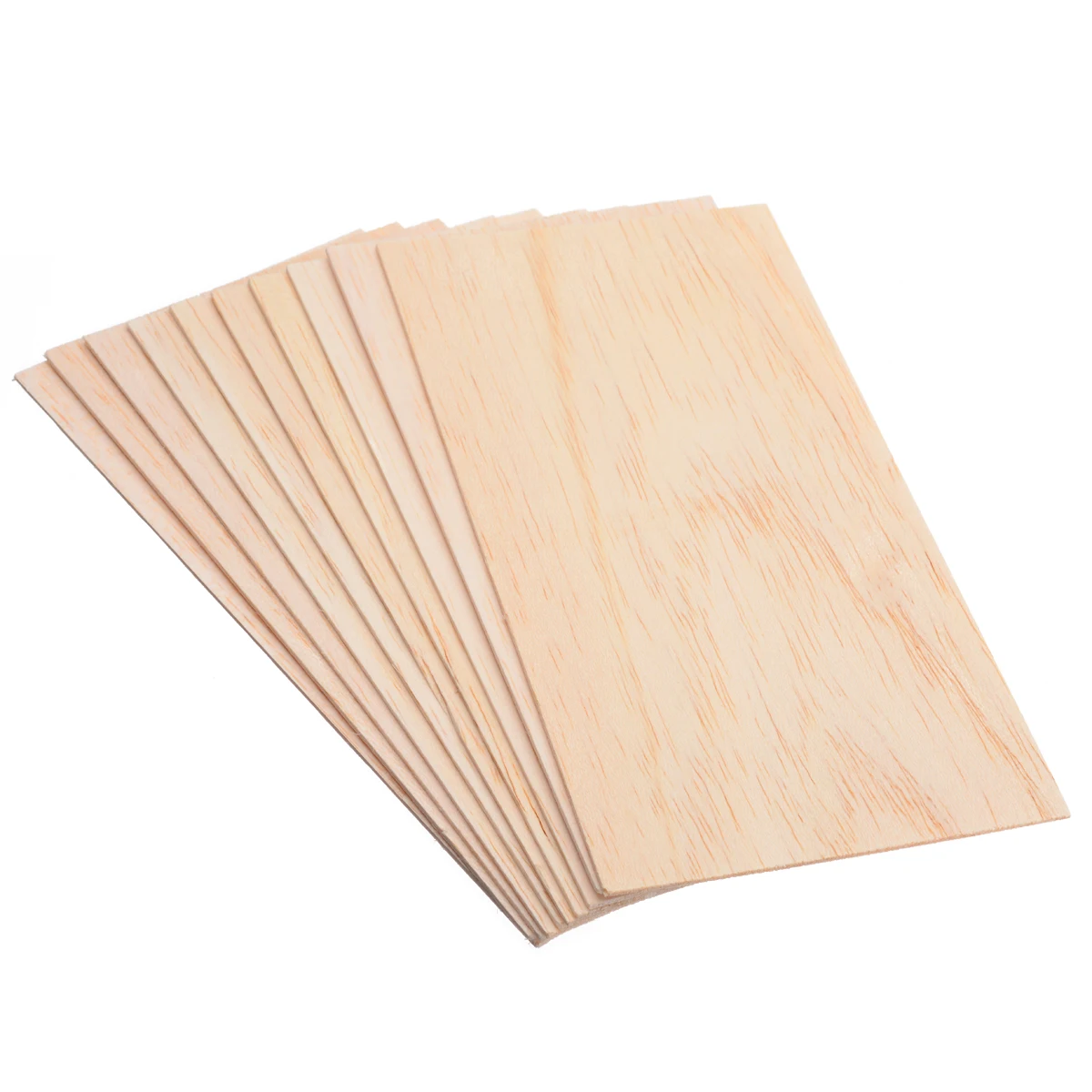 10pcs/Set Balsa Wood Sheets Wooden Plate for DIY House Ship Aircraft Boat Model Toys Craft 200*100*1.5mm