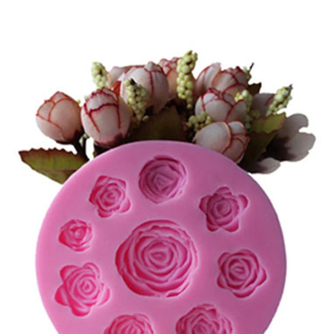 

Beautiful Rose Silicone Fondant Mold Baking Chocolate Jello Pudding Diy Cake Molds