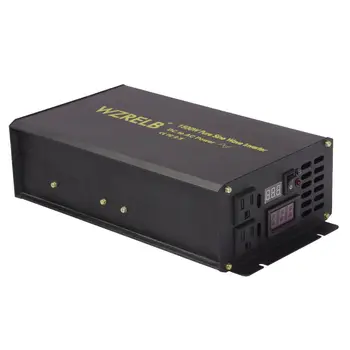 

1500W Pure Sine Wave Inverter 24V to 220V Car Power Inverter Generator Solar Panel Battery 12V 36V 48V DC to 120V 230V 240V AC