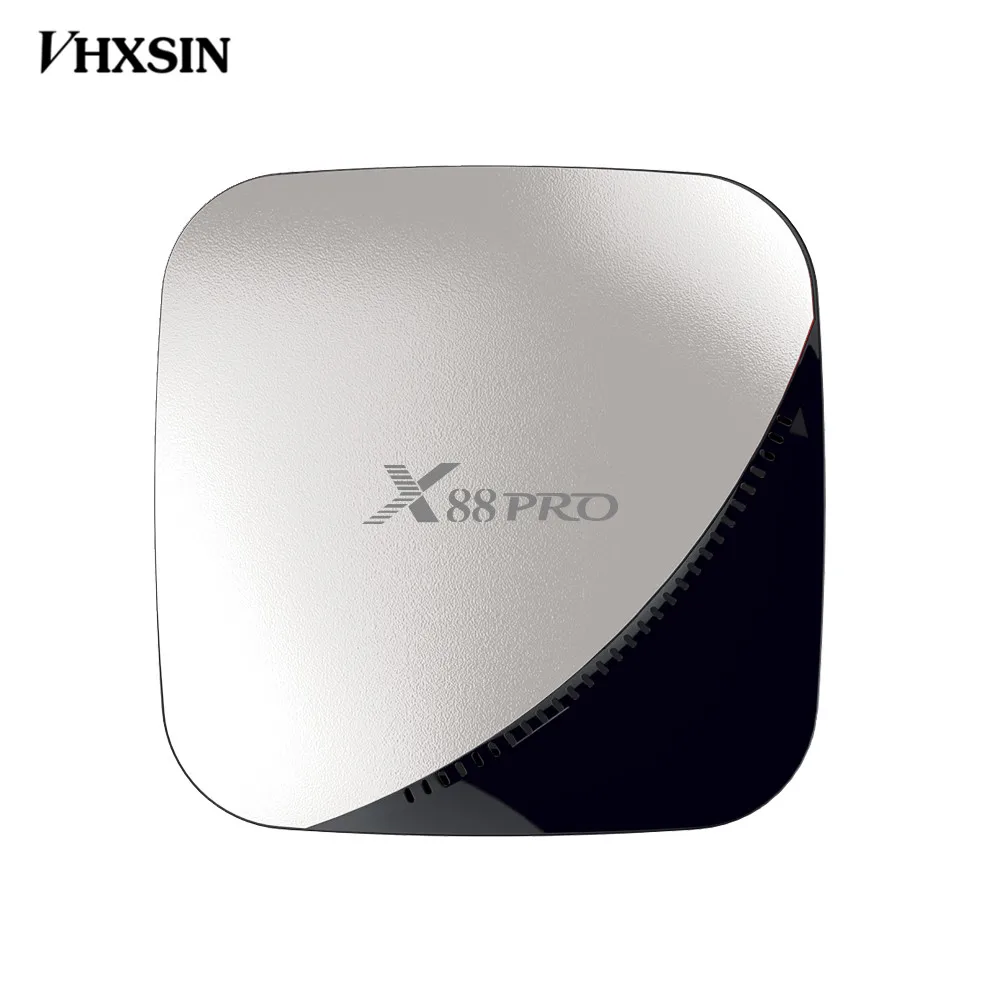VHXSIN 2 шт./партия X88 Pro Smart tv Box Android 9,0 tv box Rockchip RK3318 Встроенный Wi-Fi 4K 60fps