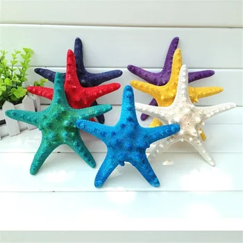 

2016 7pcs 5-8cm Beach Mixed Color Overlord Steamed Starfish Star Fish Craft Table Decor Aquarium High Quality