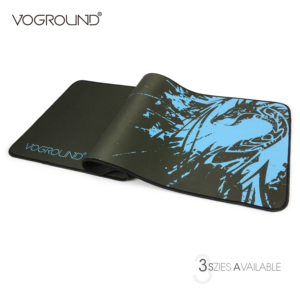 

VOGROUND Blue Dragon Speed Locking Edge Natural Rubber Mouse Pad Large Waterproof Desk Gaming Mousepad Mat for Warcraft Dota LOL